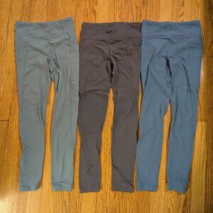 Athleta girl pocket leggings (3 pairs)